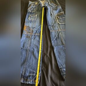 Dsquared D2 Jeans 30 34 Unicorn Stitching Ties Zipper